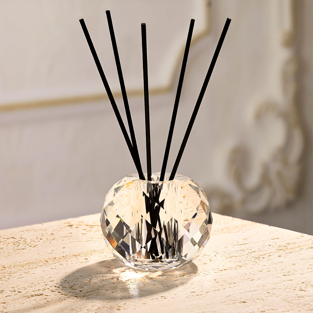 Crystallo Orb Reed Diffuser + 2 Reed Diffuser Oil Refills Bundle